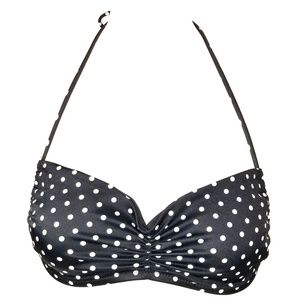 Victoria's Secret Black Polka Dot Bikini Top Small